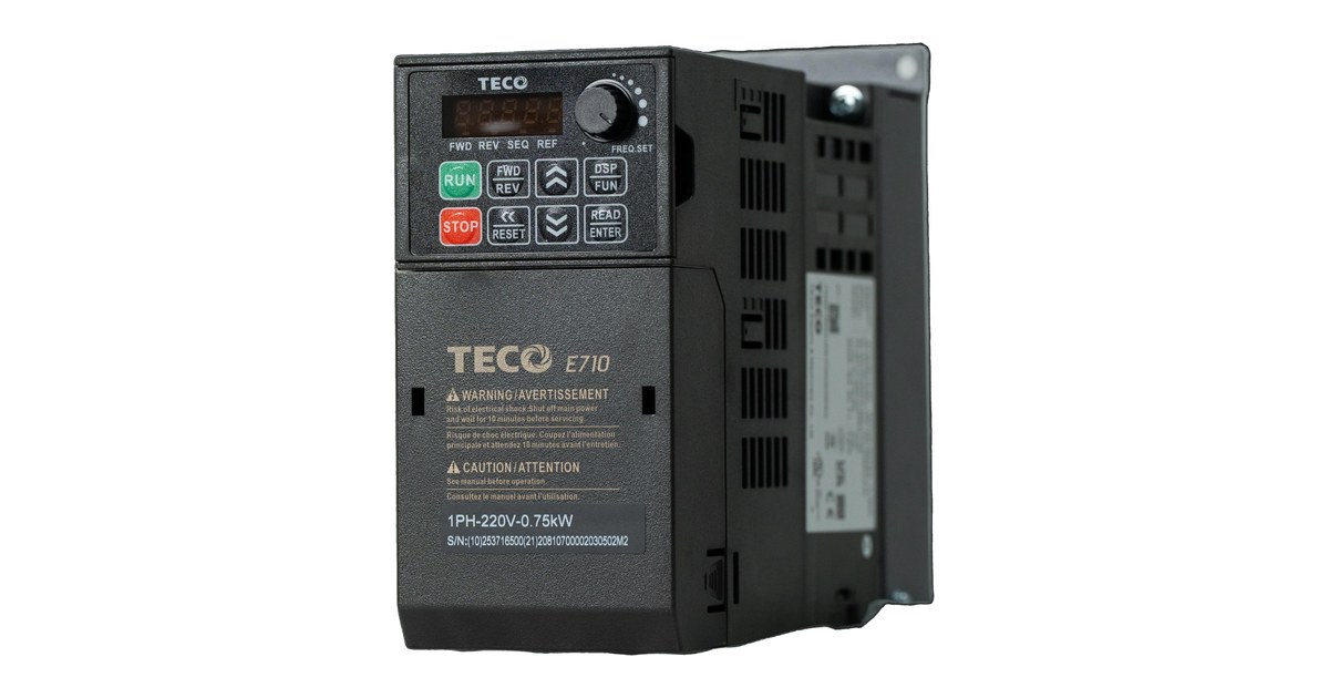 Compact Current Vector Drive E710 Compact Vector Drive: 0.37-7.5kW VSD - TECO Electric Motors ...